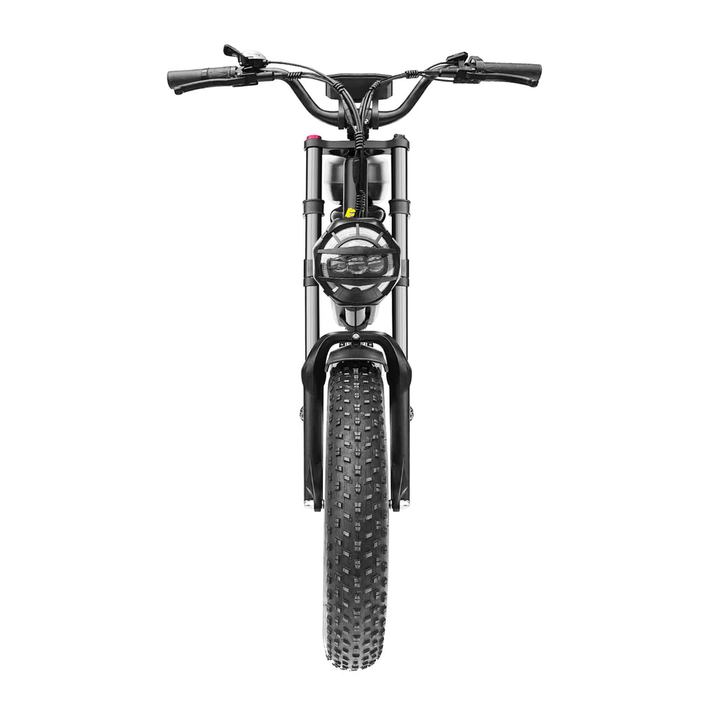 POLEEJIEK PLJ-F4 BLACK ELECTRIC BIKE 1500W*2 48V25.6AH seven-speed transmission Maximum range of 150km and speed of 60km/h