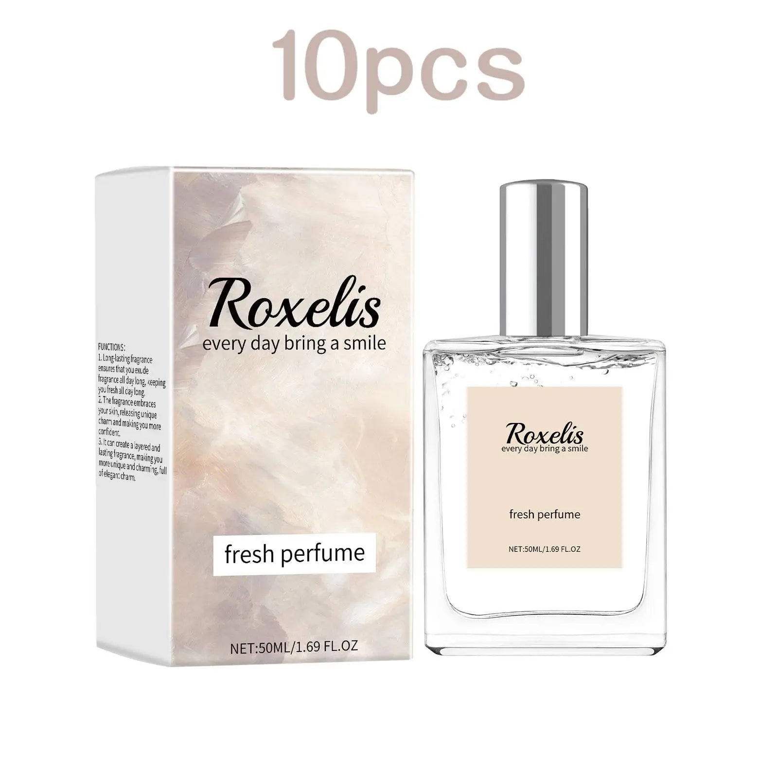 Roxelis 50ml Vanilla Light Perfume Pheromone Natural Fresh Lasting Fragrance Elegant Lady Flirt Dating Attract Charming Perfume