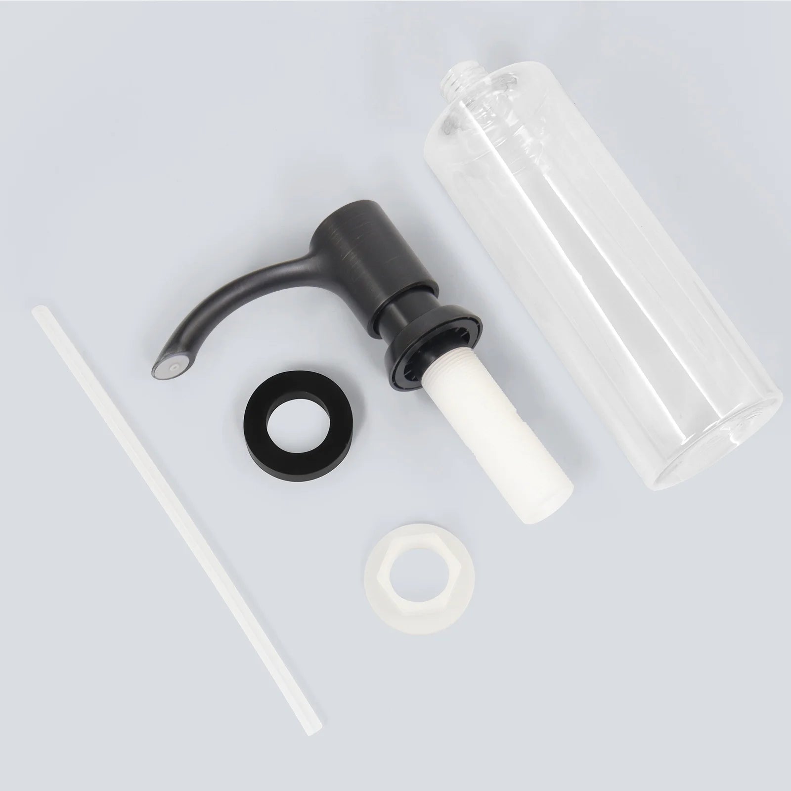 Samodra Nickel Soap dispenser Black Kitchen sink Counter Liquid Soap Dispenser Bottle kitchen accessories 360ml  Built in Pumps