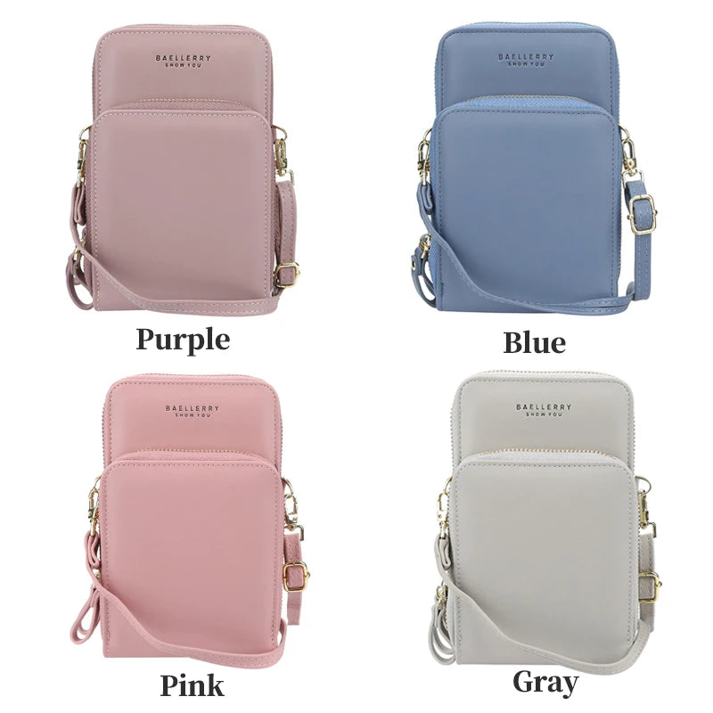 Women Fashion Large-capacity Zipper Mobile Phone Bag Female Leather Purses Card Holder Gift Custom Name Photo Engraving Wallet