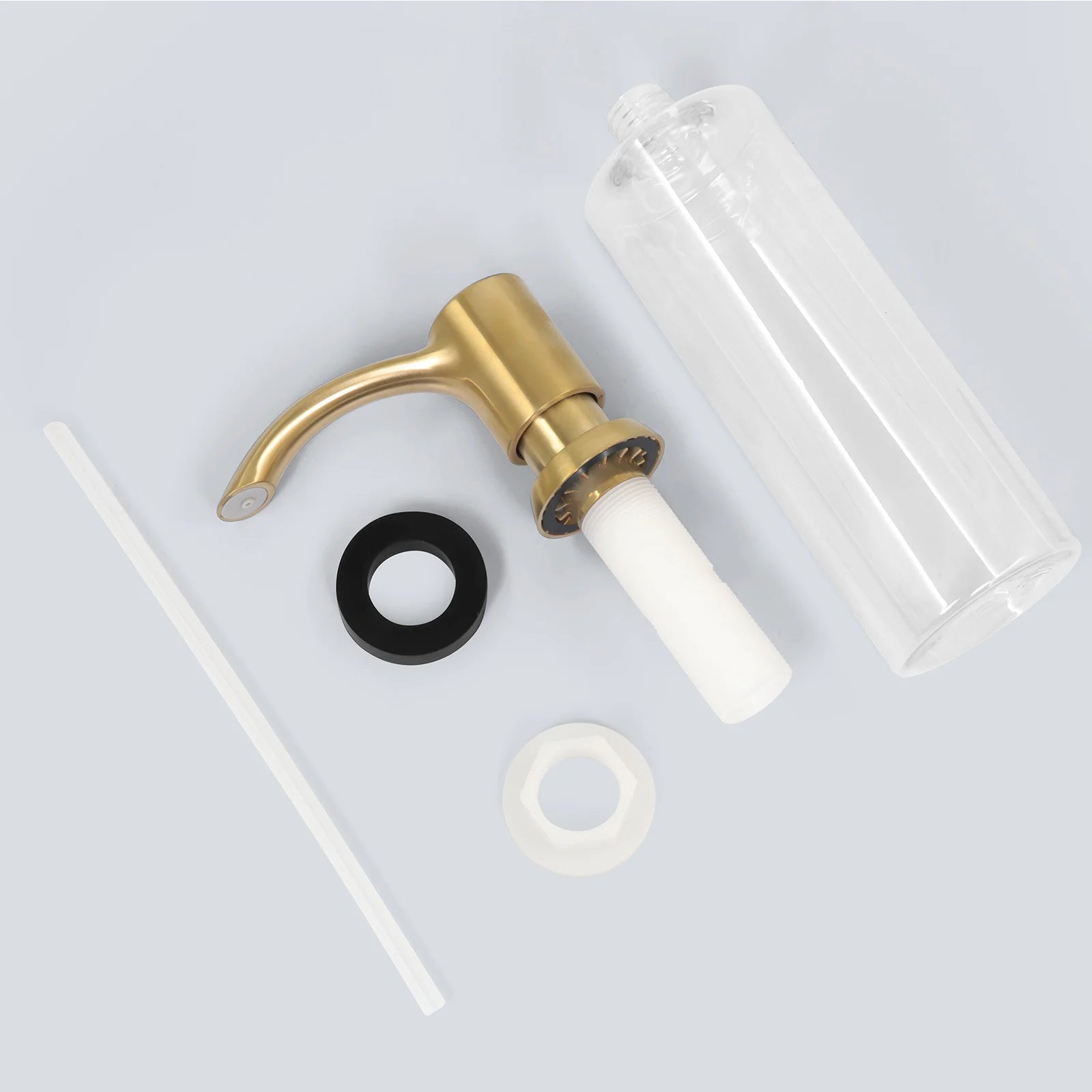 Samodra Nickel Soap dispenser Black Kitchen sink Counter Liquid Soap Dispenser Bottle kitchen accessories 360ml  Built in Pumps