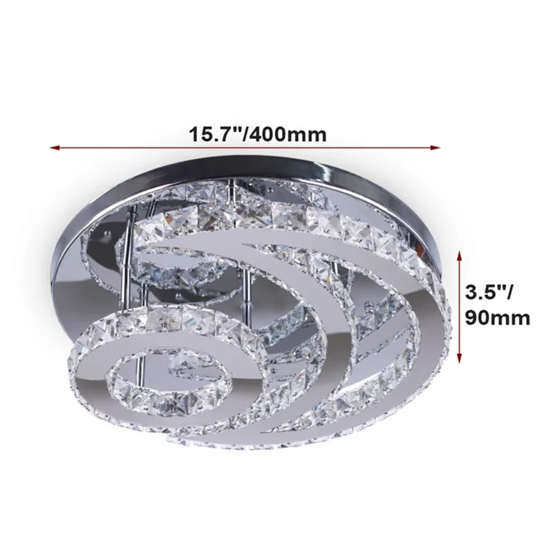 Modern Crystal Ceiling Lamps Chandelier Living Dining Room Home Decorative Led Light Nordic Indoor Lighting Fixtures Bedroom