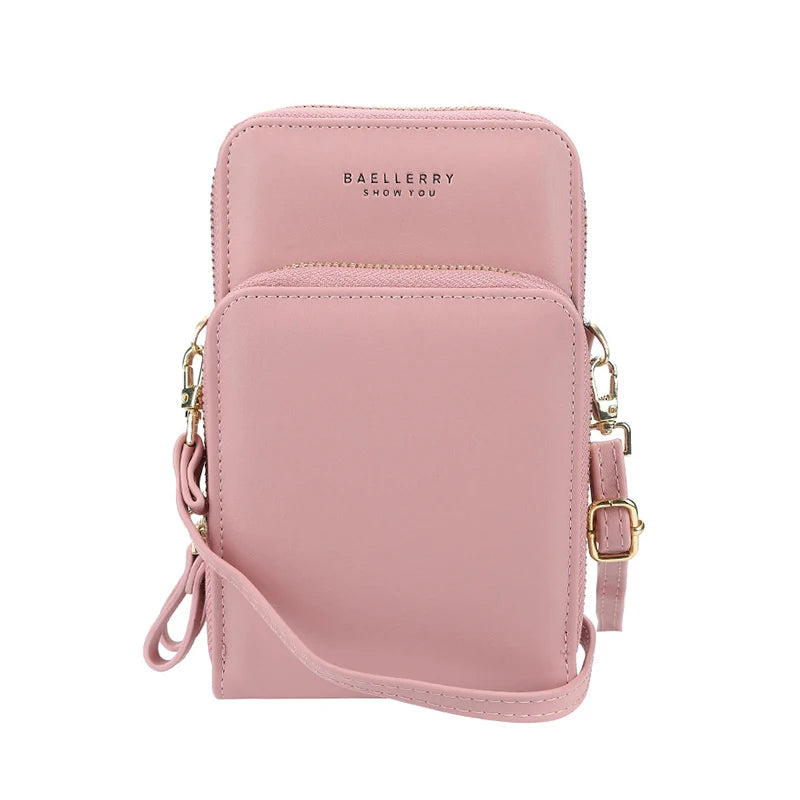 Women Fashion Large-capacity Zipper Mobile Phone Bag Female Leather Purses Card Holder Gift Custom Name Photo Engraving Wallet