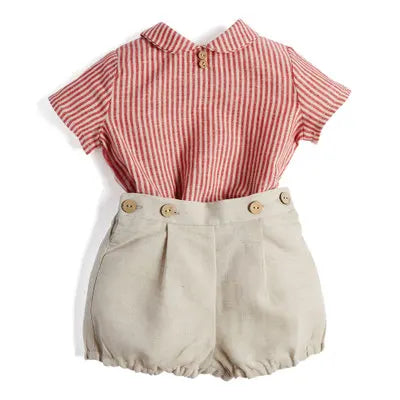 Baby Boy Clothes Set Children Boutique Clothing Suit Infant Cotton Shirt Pants Toddler Boys Spanish Outfits Birthday Party  Show
