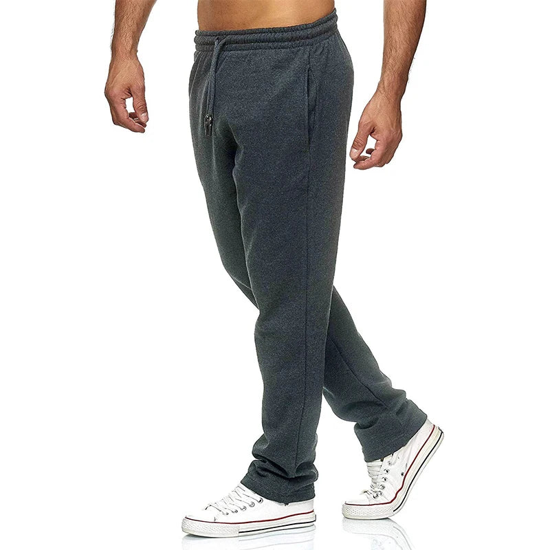 Jogging Cotton Sport Men Sweatpants Long Track Pants Sports Men Straight Pants Basketball Run Football Jogging Fitness Trousers