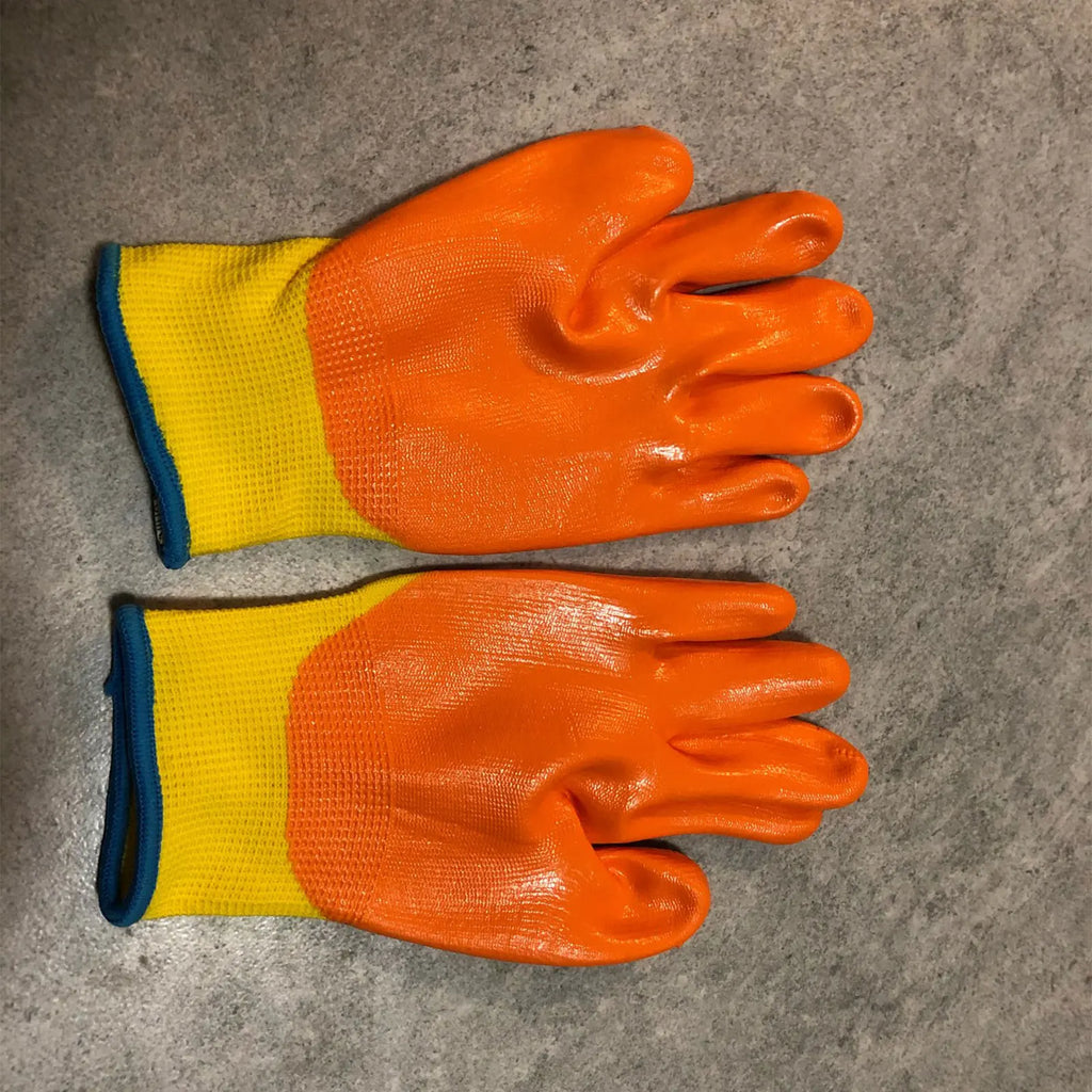 Breathable Gardening Gloves for Kids, Cartoon Animal Gloves, Oil Resistant, Non-slip, Anti-stab Handwork Silicone Nitrile