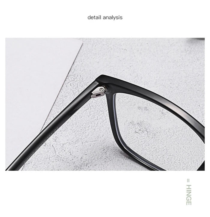 TR90 Big Frame Square Prescription Glasses With Degree Anti Blue Rays/Photochromic/Shortsighted/Hyperopia Progressive Eyeglasses