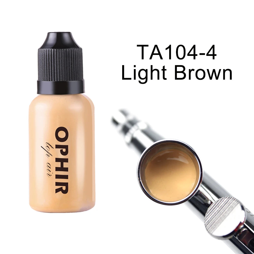 OPHIR 7 Colors Airbrush Foundation Makeup Inks Air Foundation for Face Paint Make-up Salon Cosmetic Makeup Pigment TA104