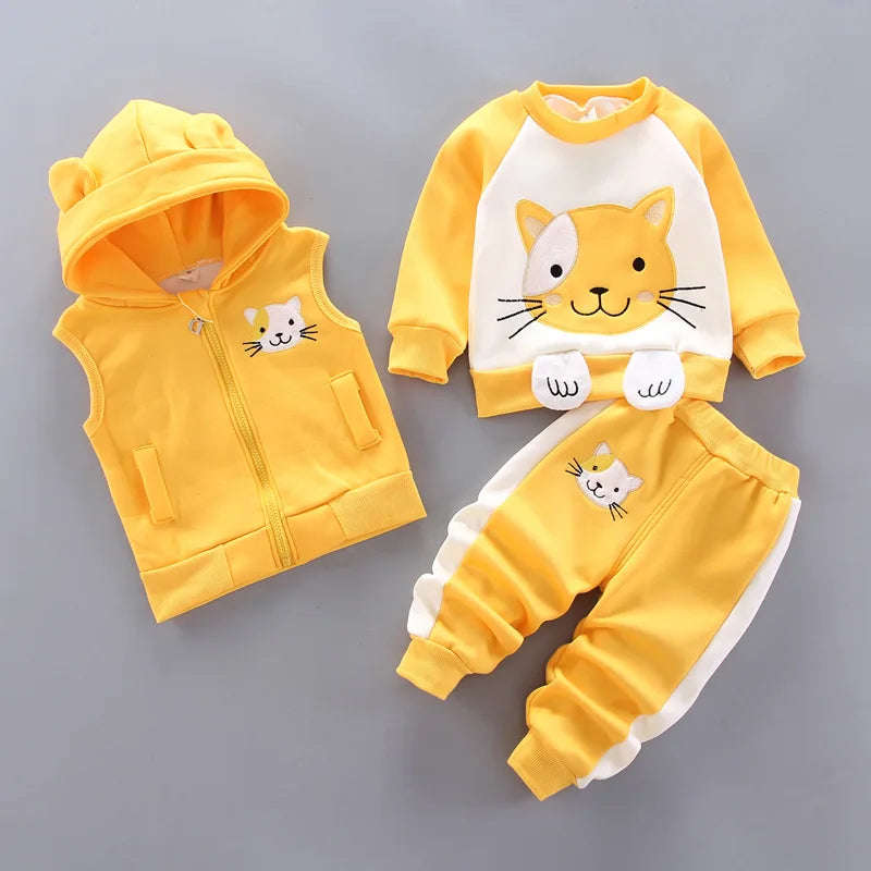 Boys Clothes Autumn Winter Warm Baby Girl Clothes Kids Sport Suit Outfits Newborn  Clothes Infant Baby Christmas Clothing Sets