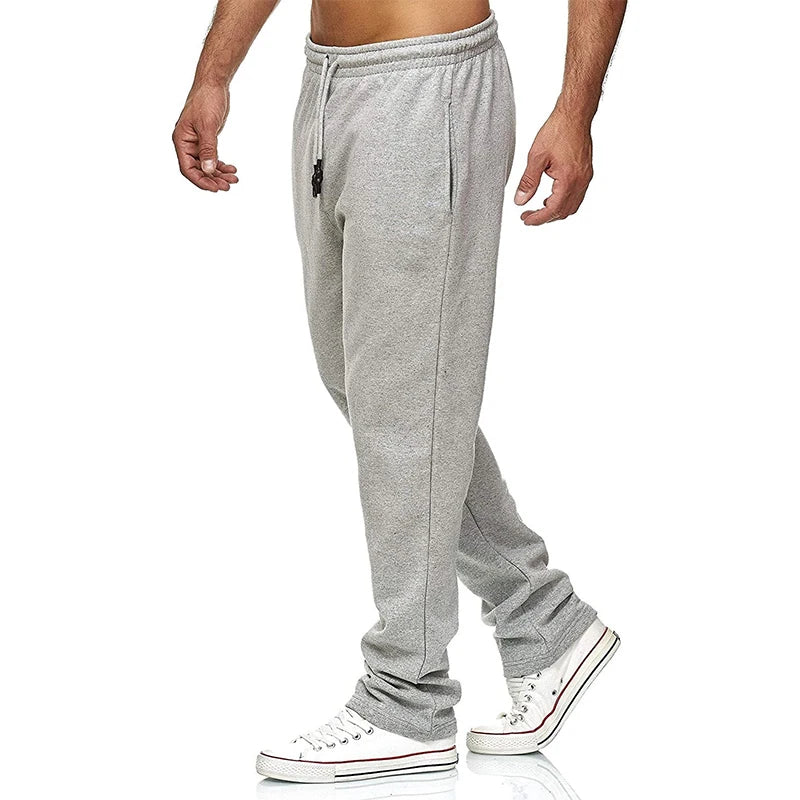Jogging Cotton Sport Men Sweatpants Long Track Pants Sports Men Straight Pants Basketball Run Football Jogging Fitness Trousers