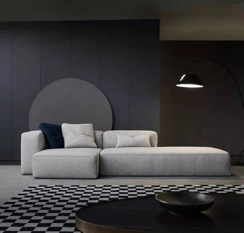 Modern fabric sofa home living room large apartment Nordic modern simple large living room high-end entry Lux sofa