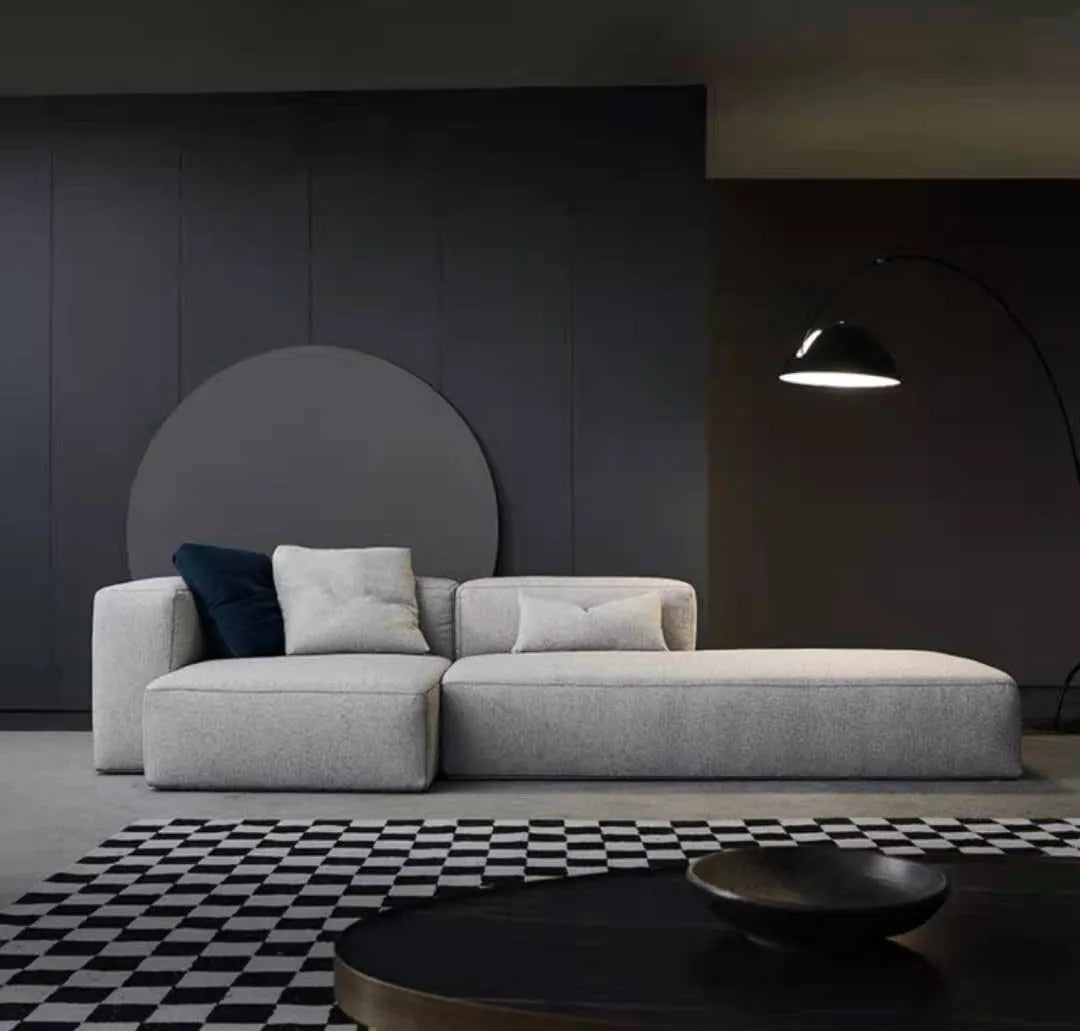 Modern fabric sofa home living room large apartment Nordic modern simple large living room high-end entry Lux sofa