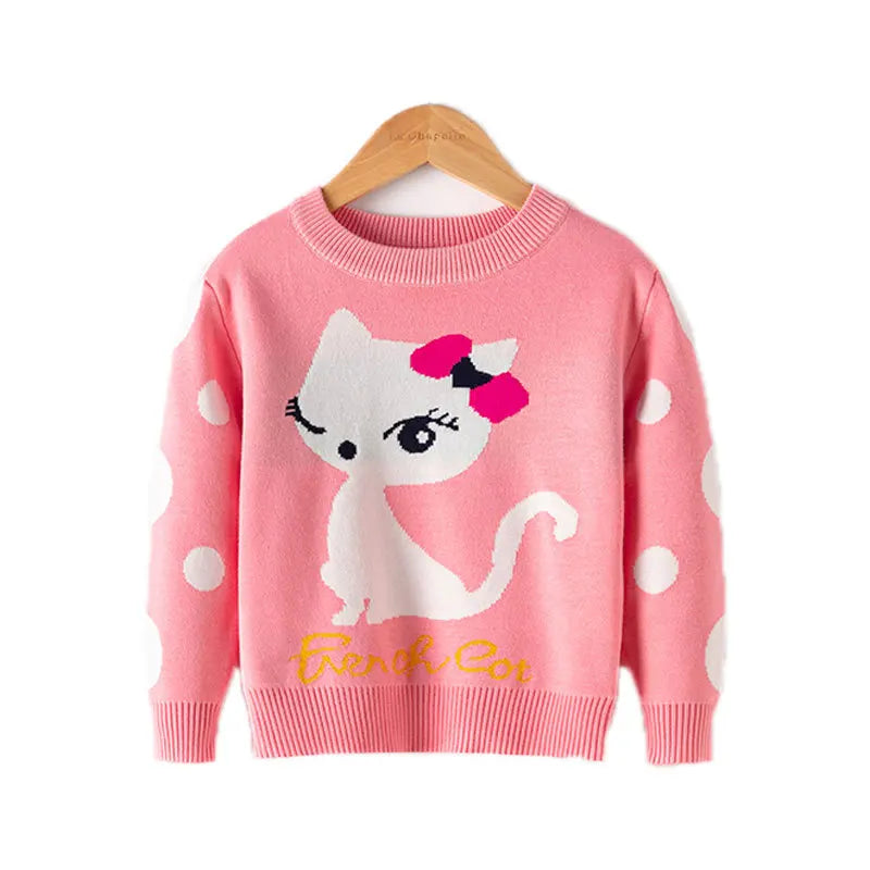 Baby Girls Boys Sweaters 2023 Autumn Winter Cotton Sweater Jumper Knitted Pullover Turtleneck Warm Outerwear Kids Knit Sweater