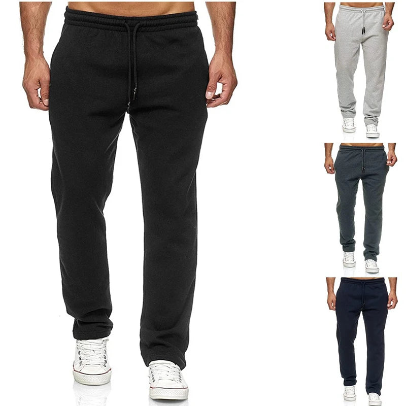 Jogging Cotton Sport Men Sweatpants Long Track Pants Sports Men Straight Pants Basketball Run Football Jogging Fitness Trousers