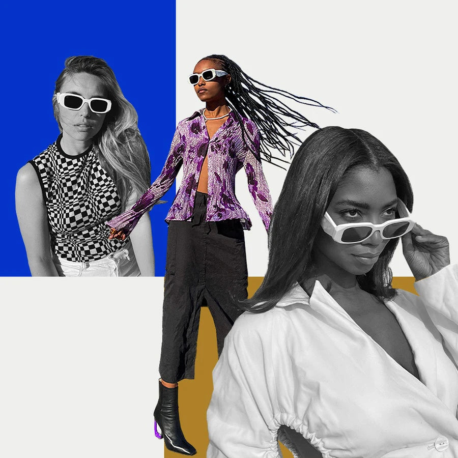 Latest Fashion Sunglasses For Women Ladies 2021Square Sunglass Vintage Small White Brand Women Sun Glasses Shades Oculos De Sol