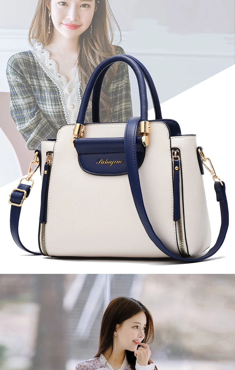 Women's bag 2025 new fashion women's bags hit color hand-held  bag Europeand the United States all-match shoulder messenger bag