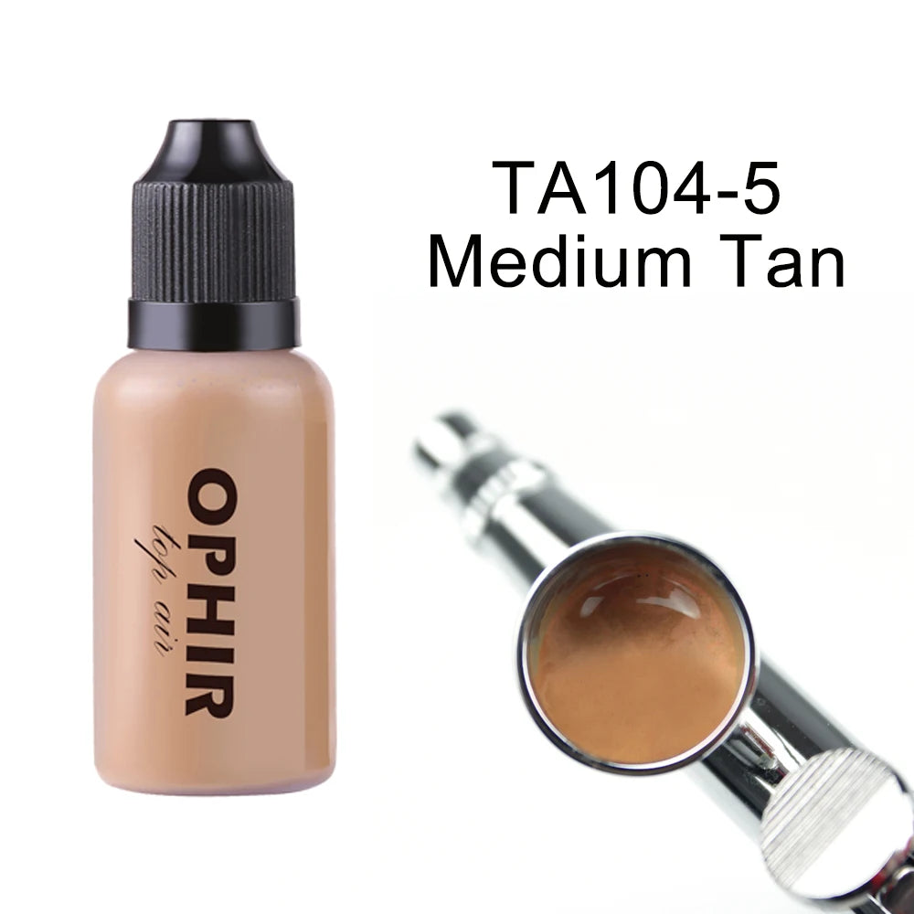 OPHIR 7 Colors Airbrush Foundation Makeup Inks Air Foundation for Face Paint Make-up Salon Cosmetic Makeup Pigment TA104