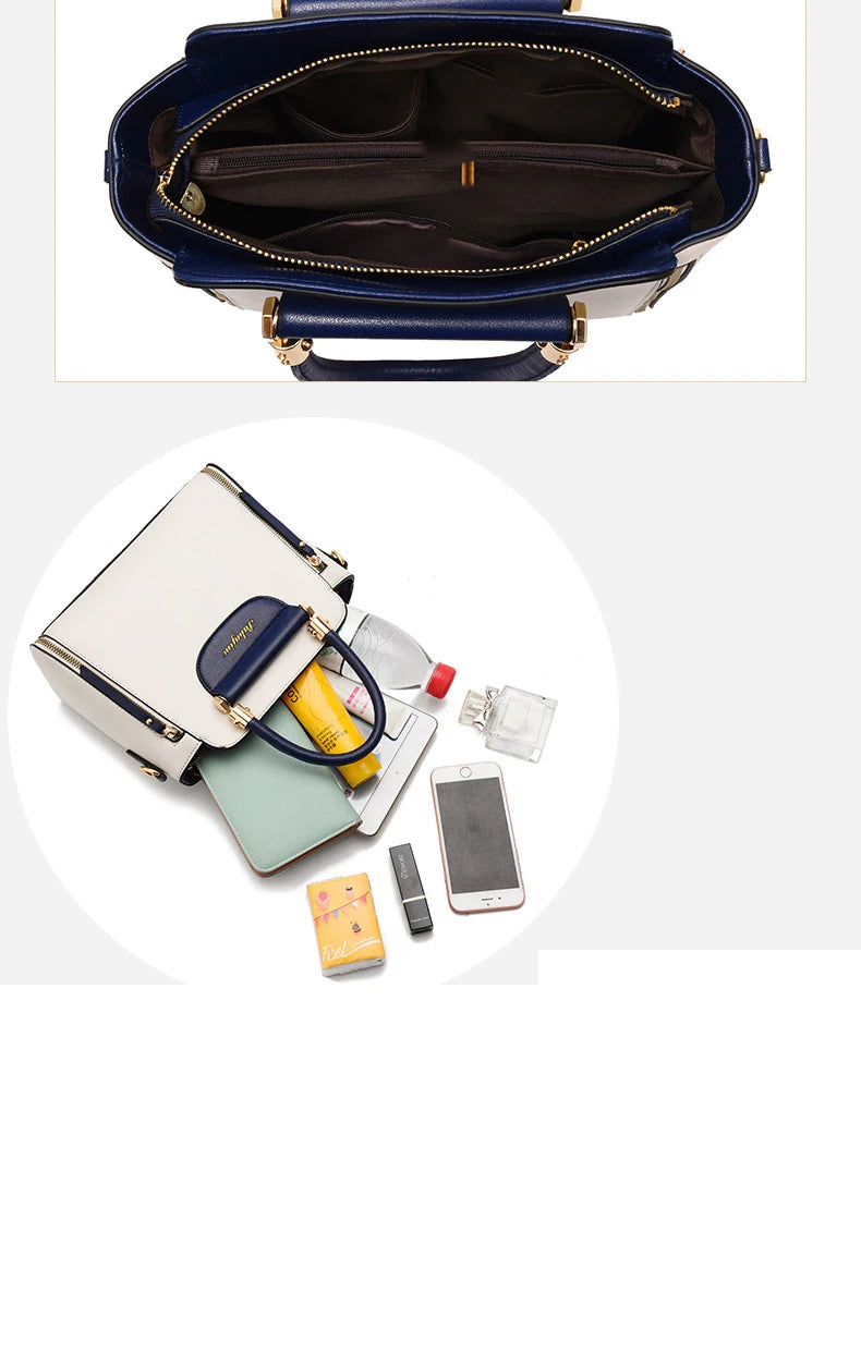 Women's bag 2025 new fashion women's bags hit color hand-held  bag Europeand the United States all-match shoulder messenger bag