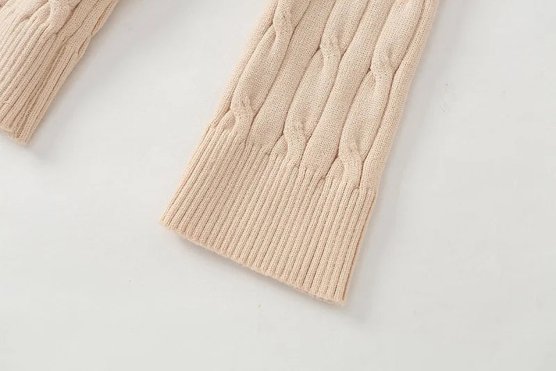 Newborn Baby Girl Boy Knitted Clothes Set Sweater+Pant 2PCS Cotton Infant Toddler Knitwear Pullover Clothing Sets Outfit 0-2Y