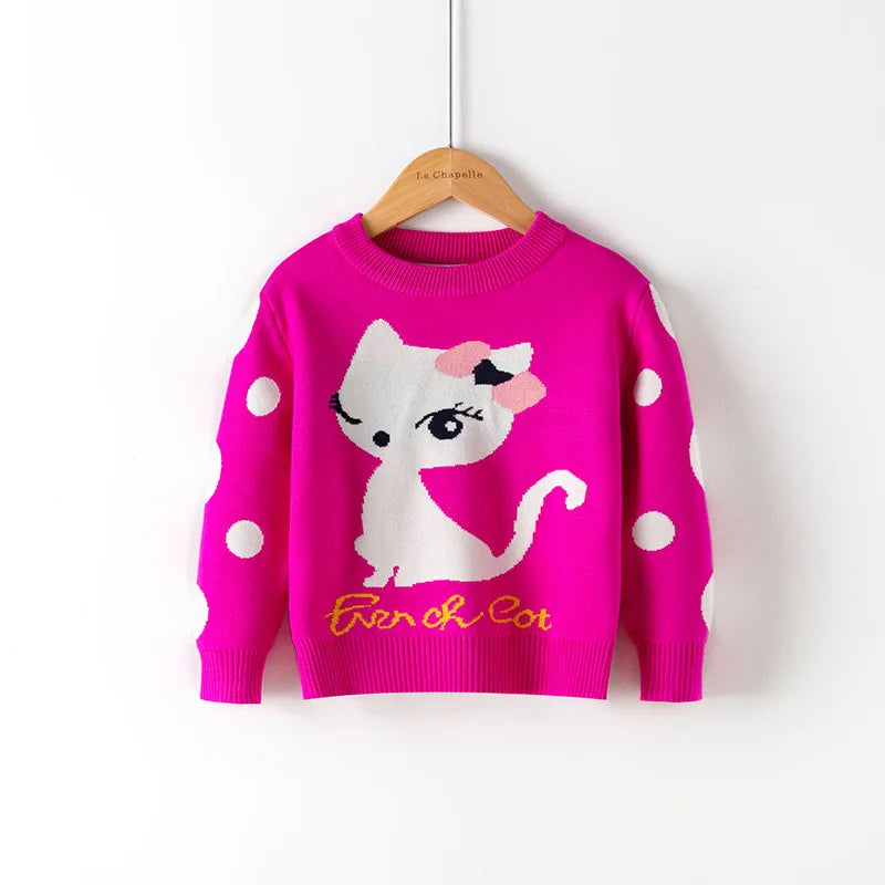 Baby Girls Boys Sweaters 2023 Autumn Winter Cotton Sweater Jumper Knitted Pullover Turtleneck Warm Outerwear Kids Knit Sweater