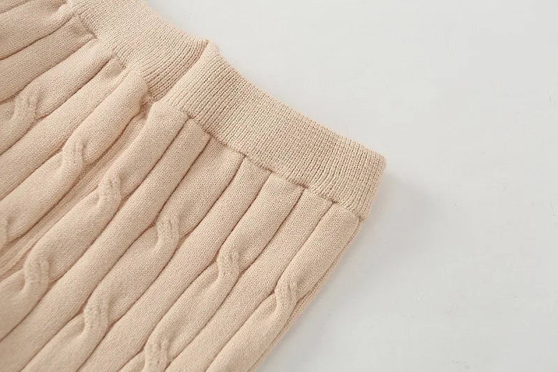 Newborn Baby Girl Boy Knitted Clothes Set Sweater+Pant 2PCS Cotton Infant Toddler Knitwear Pullover Clothing Sets Outfit 0-2Y