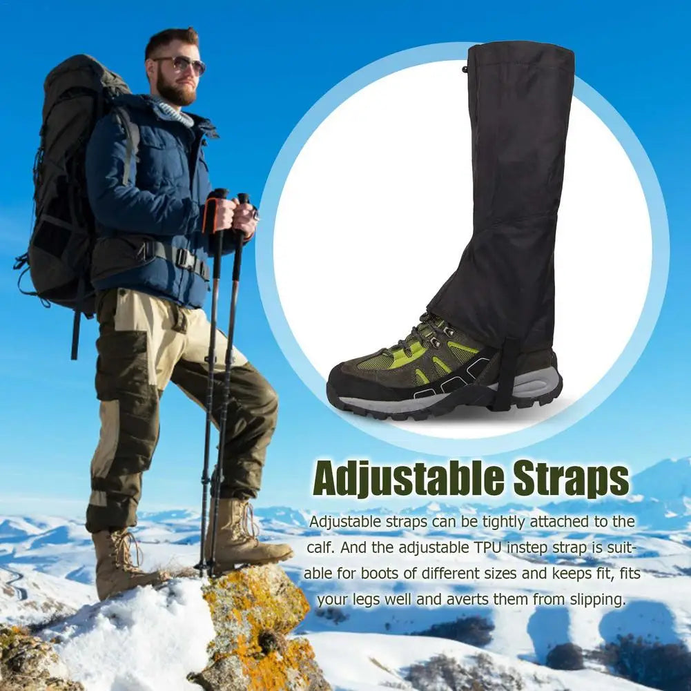 1 Pair Shoe Cover Waterproof Leg Gaiters Breathable Gaiter Leg Protective Cover Snow Boot Protection Guard For Camping Cycling
