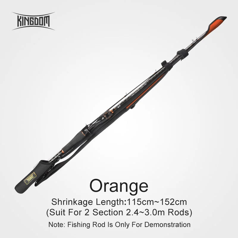Kingdom Spinning Fishing Rods 102cm-152cm Casting Rod Protection Rope Length Adjustable For Protection Rods Cap Pole Storage Bag