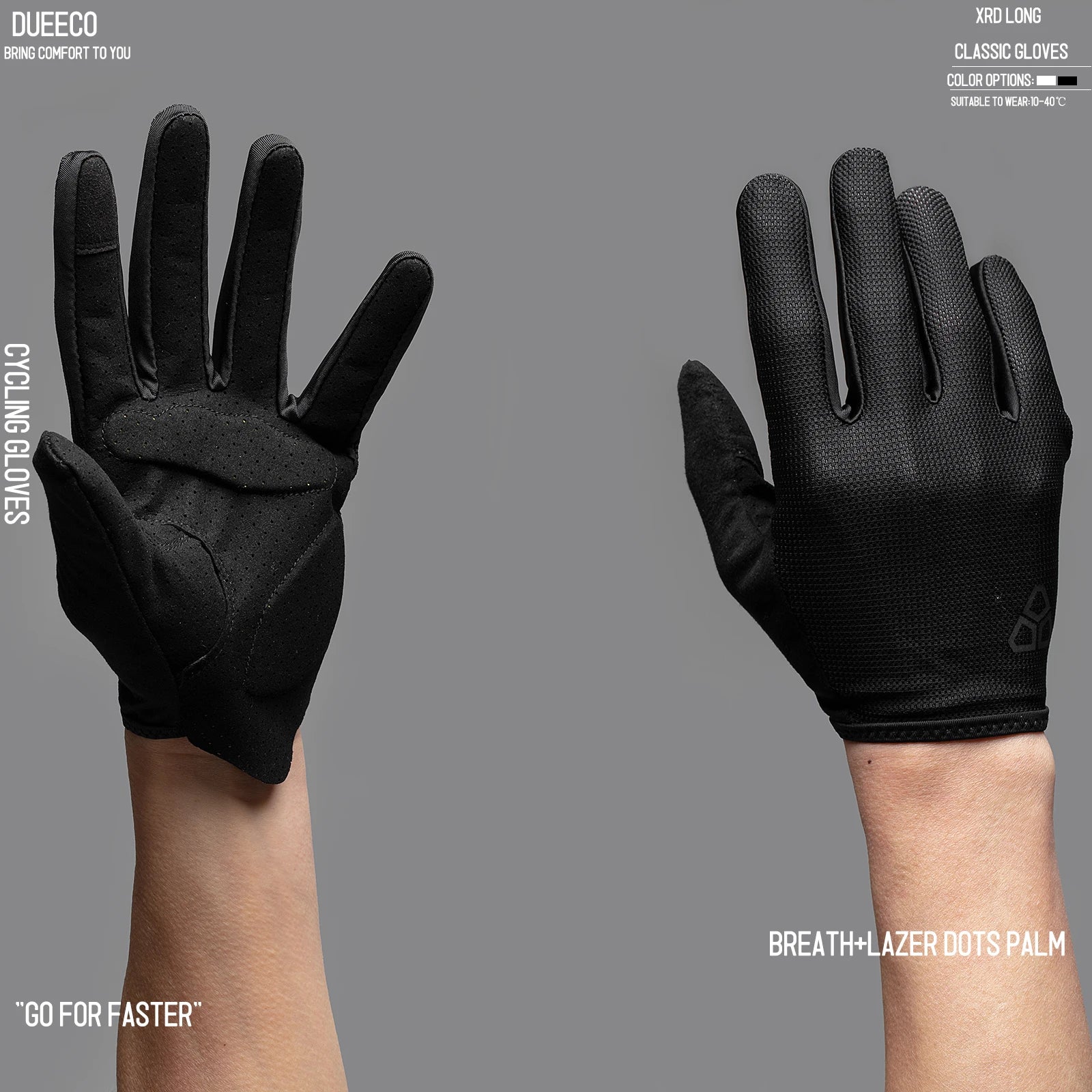 Full Finger Bicycle Gloves Cycling  Gloves bike gloves XRD Pad Shock Absorbing Non-Slip Touch Screen Design For Men And Women