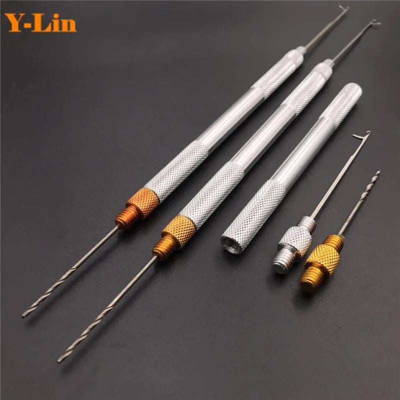 Carp Fishing Baiting Boilies Pellet Hair Rigs Needles Drills Splicing Making Tools Drill Rigs Loading Accessories