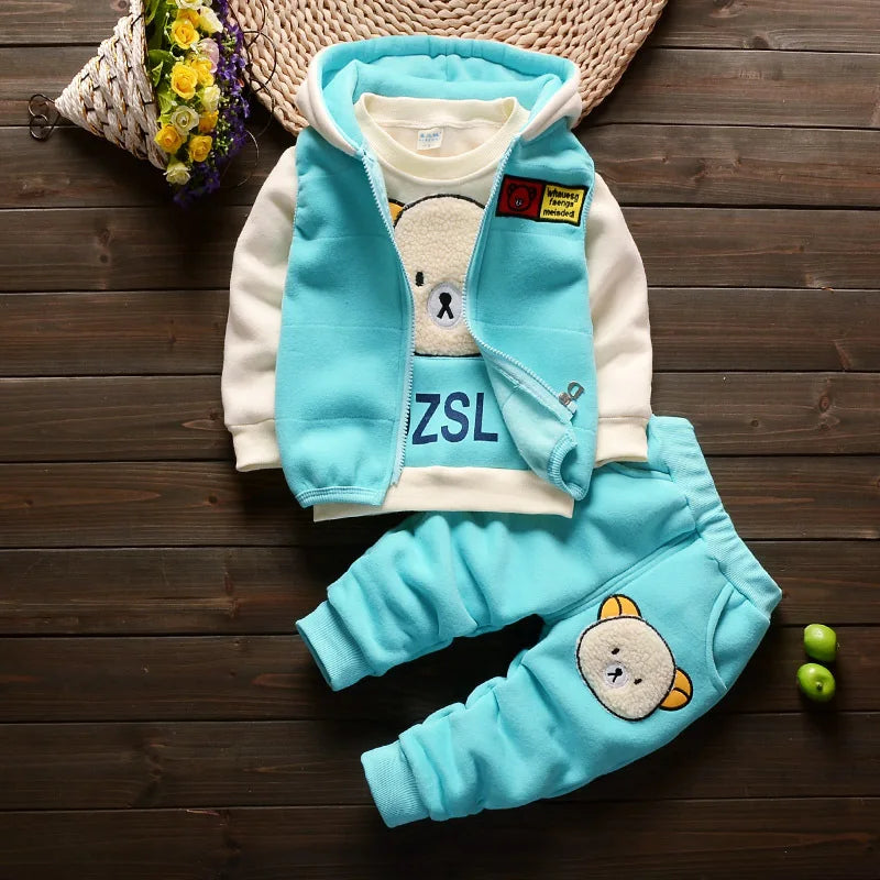 Boys Clothes Autumn Winter Warm Baby Girl Clothes Kids Sport Suit Outfits Newborn  Clothes Infant Baby Christmas Clothing Sets