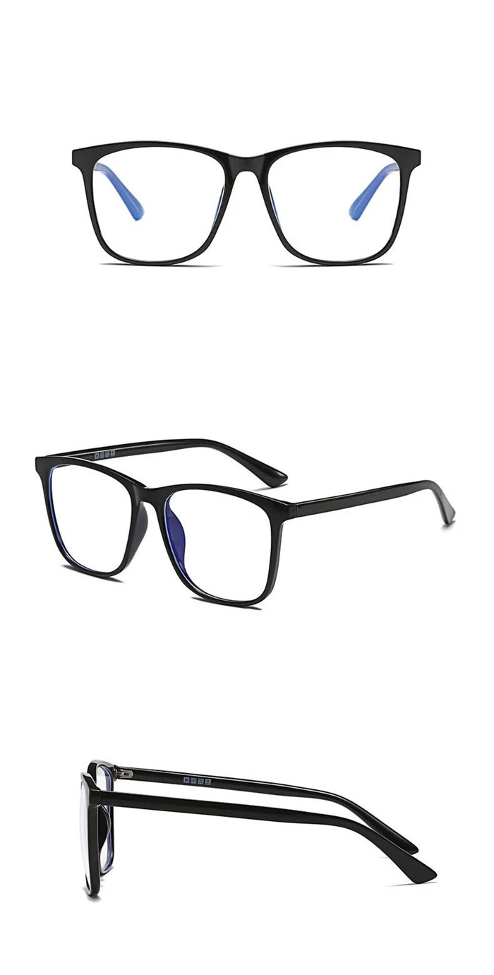 TR90 Big Frame Square Prescription Glasses With Degree Anti Blue Rays/Photochromic/Shortsighted/Hyperopia Progressive Eyeglasses