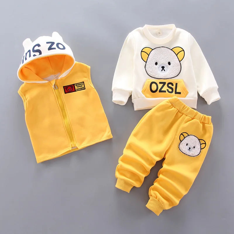 Boys Clothes Autumn Winter Warm Baby Girl Clothes Kids Sport Suit Outfits Newborn  Clothes Infant Baby Christmas Clothing Sets