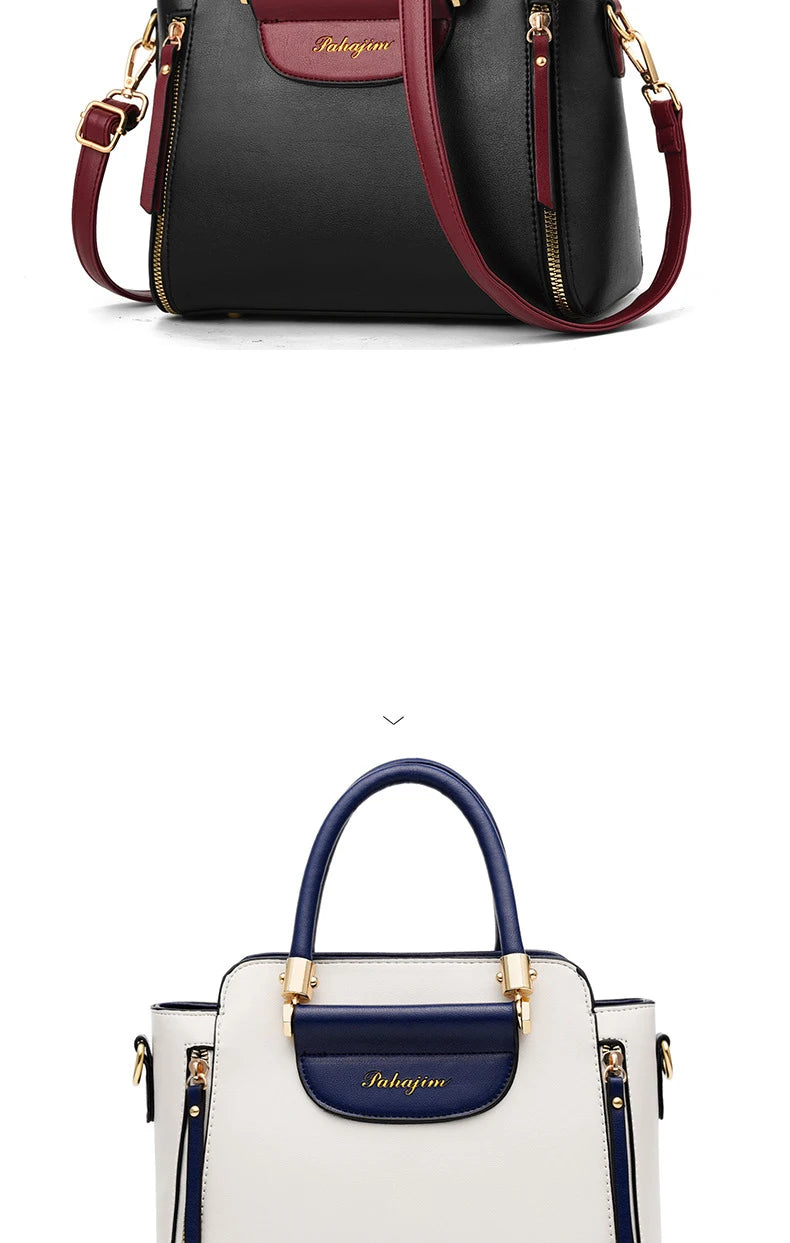 Women's bag 2025 new fashion women's bags hit color hand-held  bag Europeand the United States all-match shoulder messenger bag