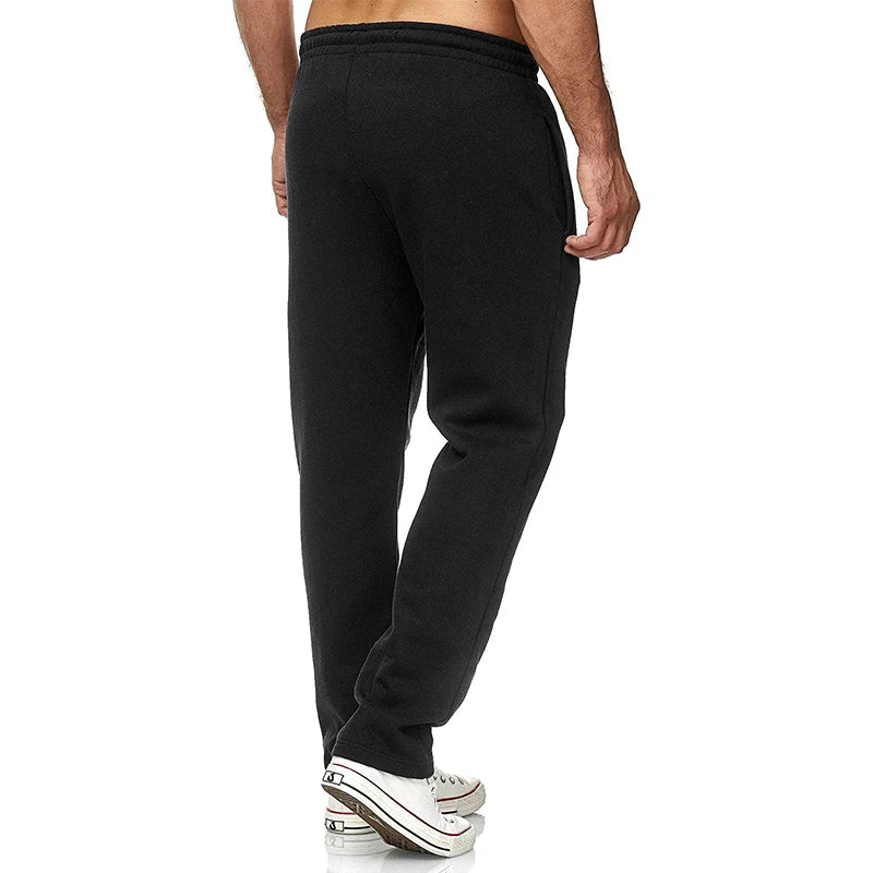 Jogging Cotton Sport Men Sweatpants Long Track Pants Sports Men Straight Pants Basketball Run Football Jogging Fitness Trousers