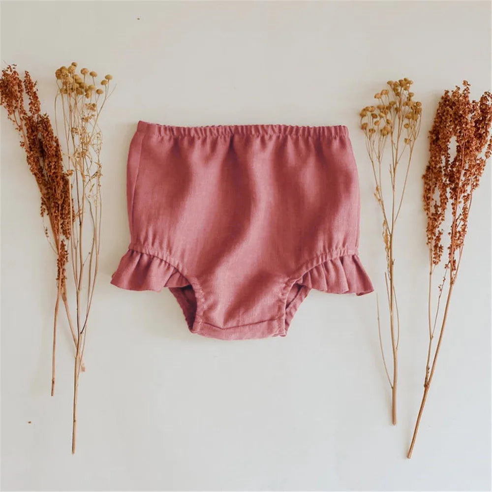 Newborn Girls Summer Clothes Linen Striped Baby Girl Dress For 0-3Y Toddler Girls Clothes Baby Birthday Party Dress