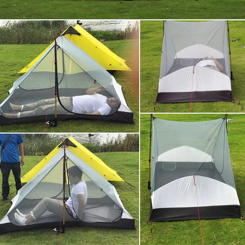 3F ul gear High quality  2 persons 3 seasons and 4 seasons inner of LANSHAN 2 out door camping tent