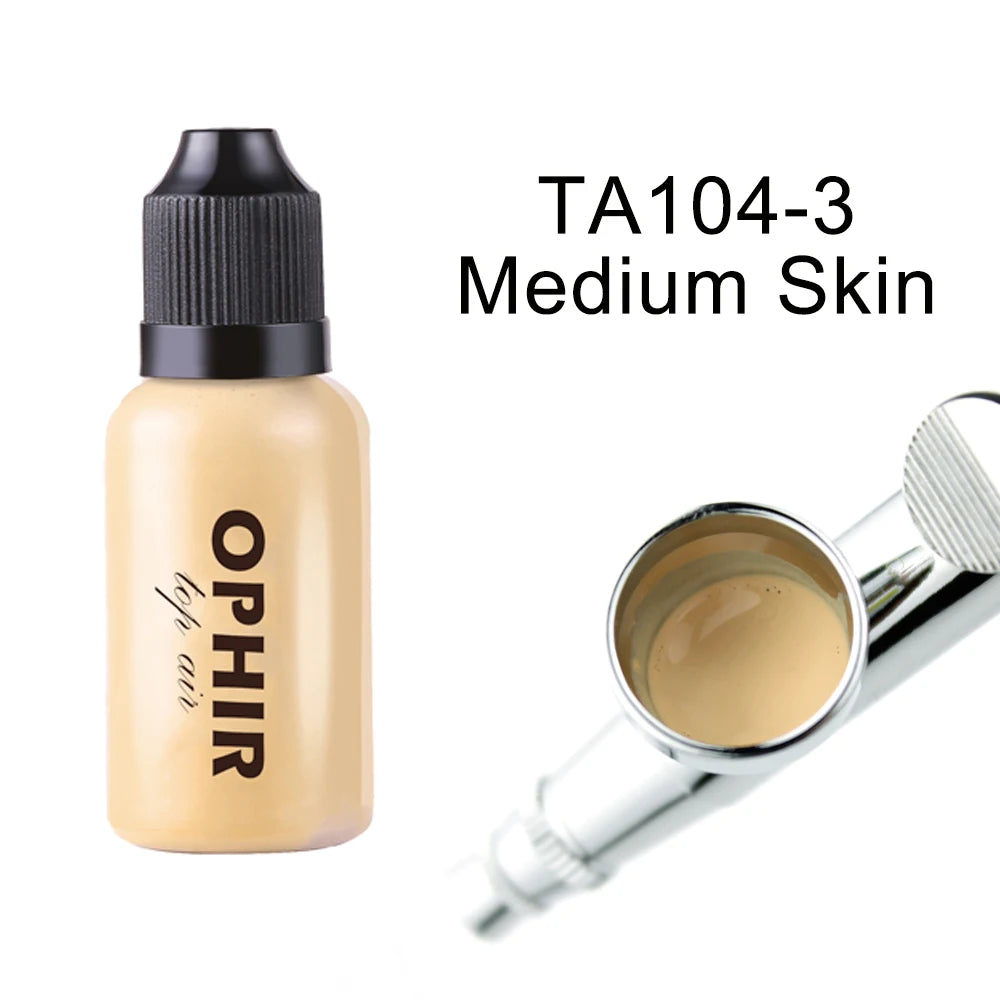 OPHIR 7 Colors Airbrush Foundation Makeup Inks Air Foundation for Face Paint Make-up Salon Cosmetic Makeup Pigment TA104