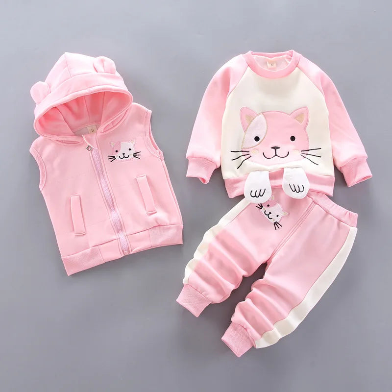 Boys Clothes Autumn Winter Warm Baby Girl Clothes Kids Sport Suit Outfits Newborn  Clothes Infant Baby Christmas Clothing Sets