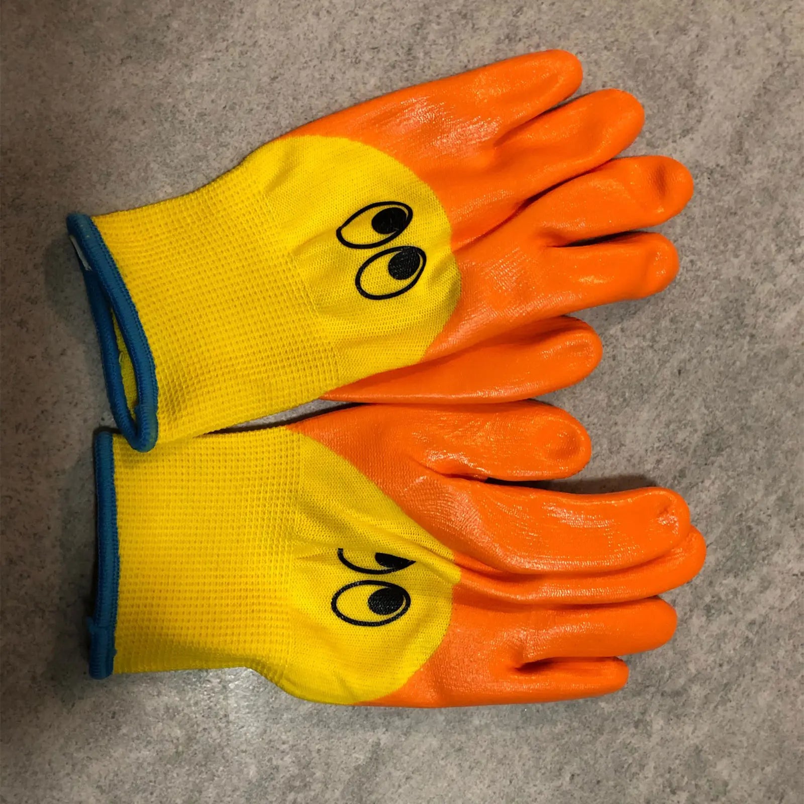 Breathable Gardening Gloves for Kids, Cartoon Animal Gloves, Oil Resistant, Non-slip, Anti-stab Handwork Silicone Nitrile