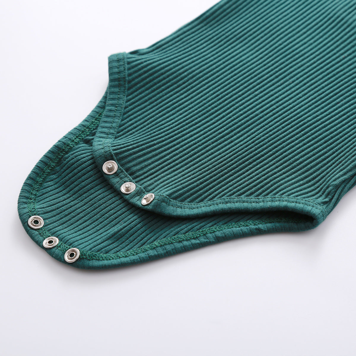 Infant Baby Knit Outfits Suits Buttons O-neck Ribbed solid clothes Long Sleeve Bodysuits Romper Top + Elastic Long Pant