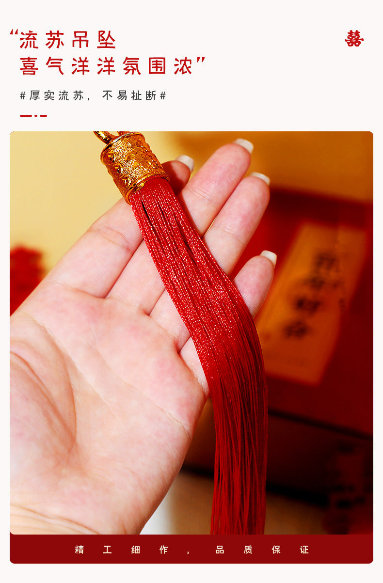 Chinese Traditional Wedding Decoration Chinese Wedding Wall Hanging Decor Double Happiness Marriage Supplies Home Decor