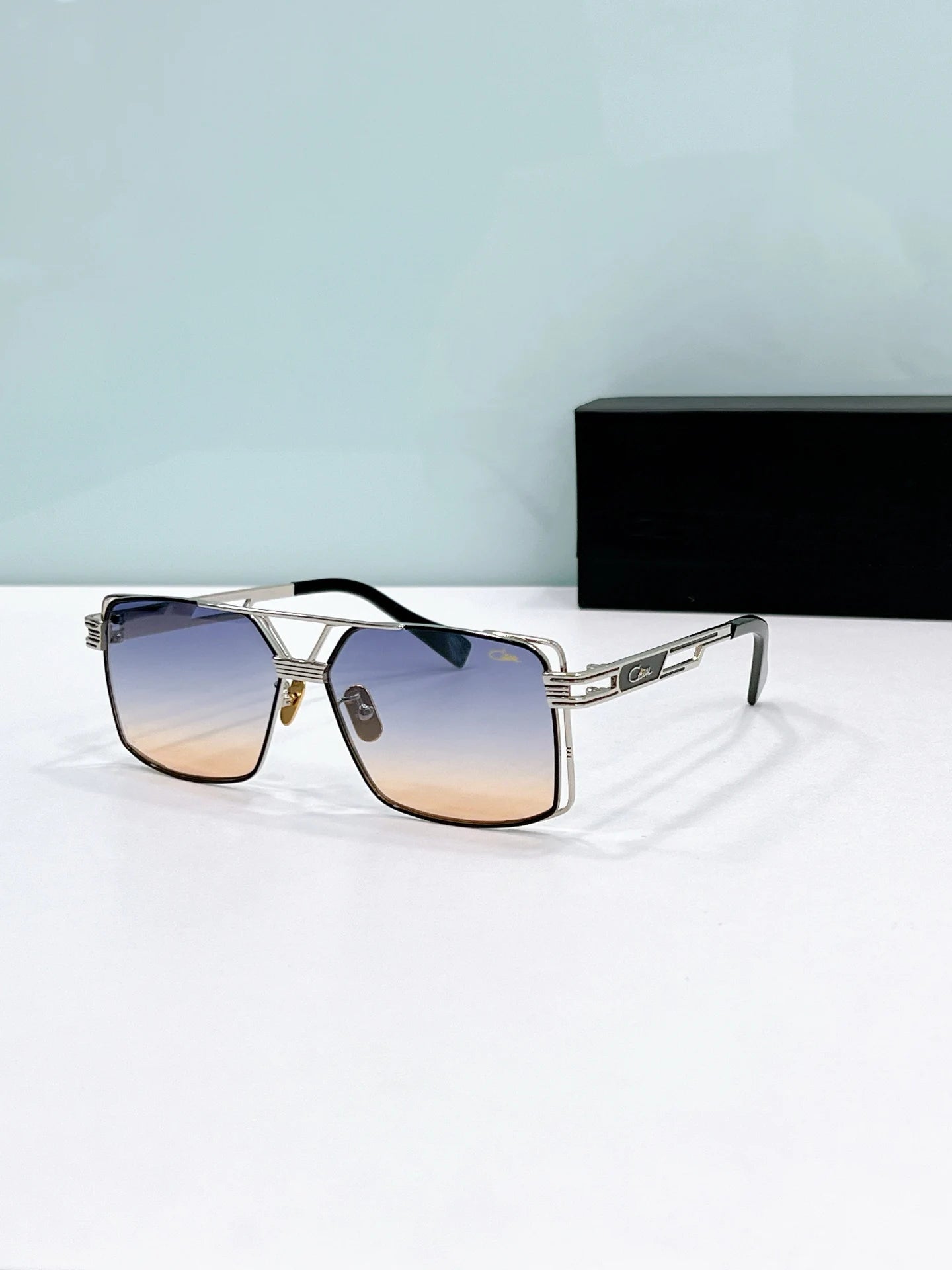 Original CCAZAL MOD9111 Fashion Premium Classic Oversized Men Sunglasses Luxury Gradient Casual Vintage Women Couple Eyewear