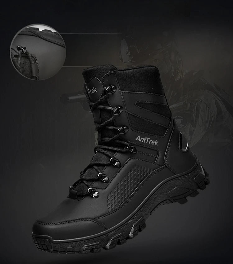 Hiking Shoes Men Outdoor Anti-slip Breathable Comfortable Casual Sports Shoes Men Thick-soled Shock-absorbing Combat Boots Men