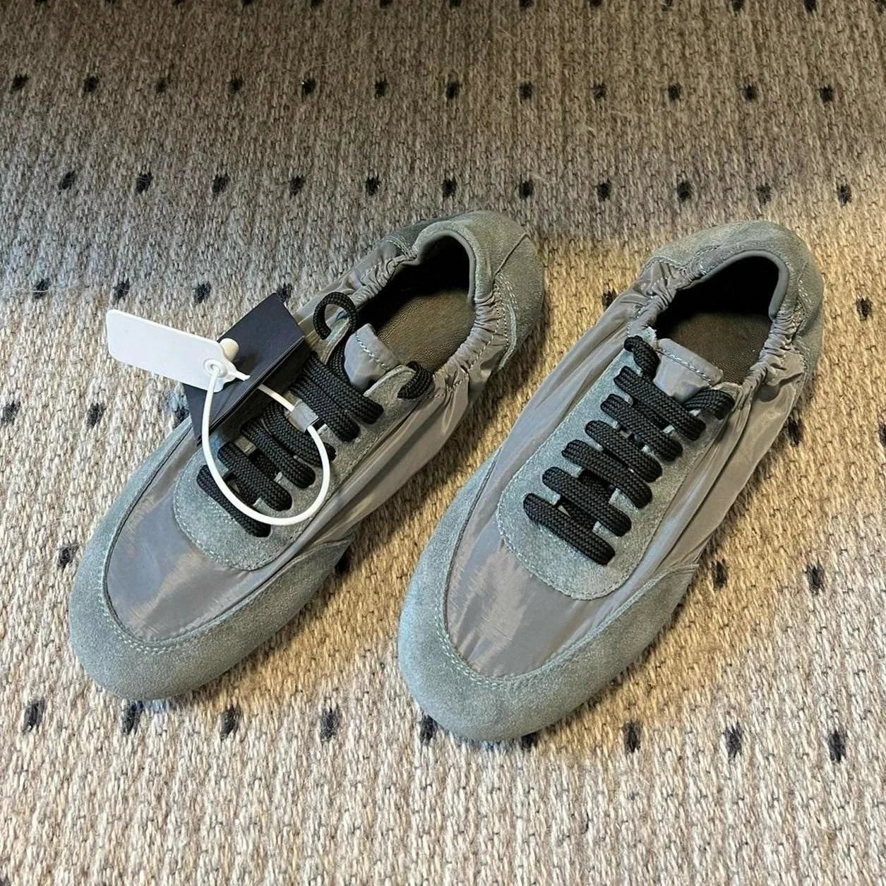 Spring Autumn Genuine Leather Round-Toe Lace-Up Tennis Shoes German Sneakers Casual Shoes Athletic Shoes Handmade Bota Feminina