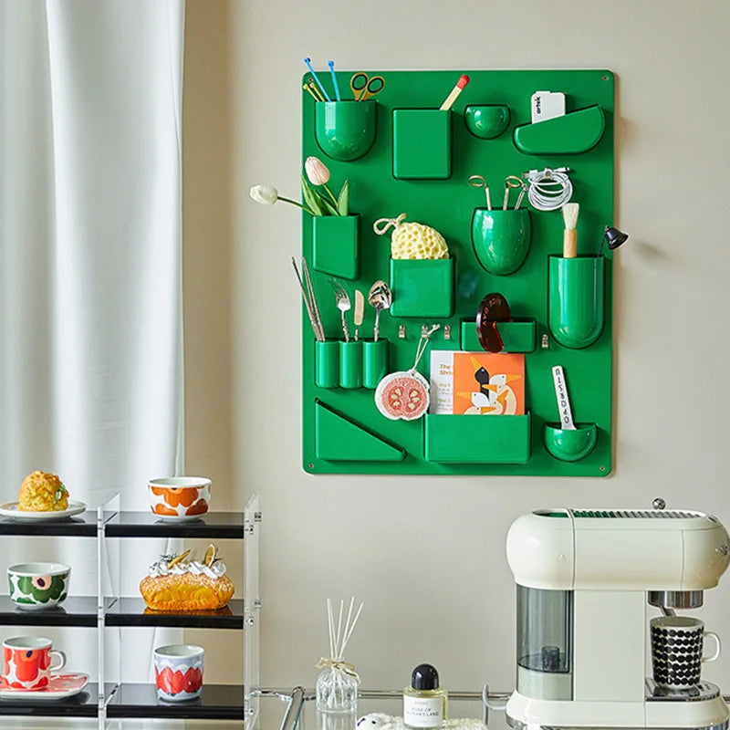 Storage Rack for Wall Holder Offices Kitchens Organizer Workshops Bathrooms Children's Rooms Different Shapes Size Hooks Clips