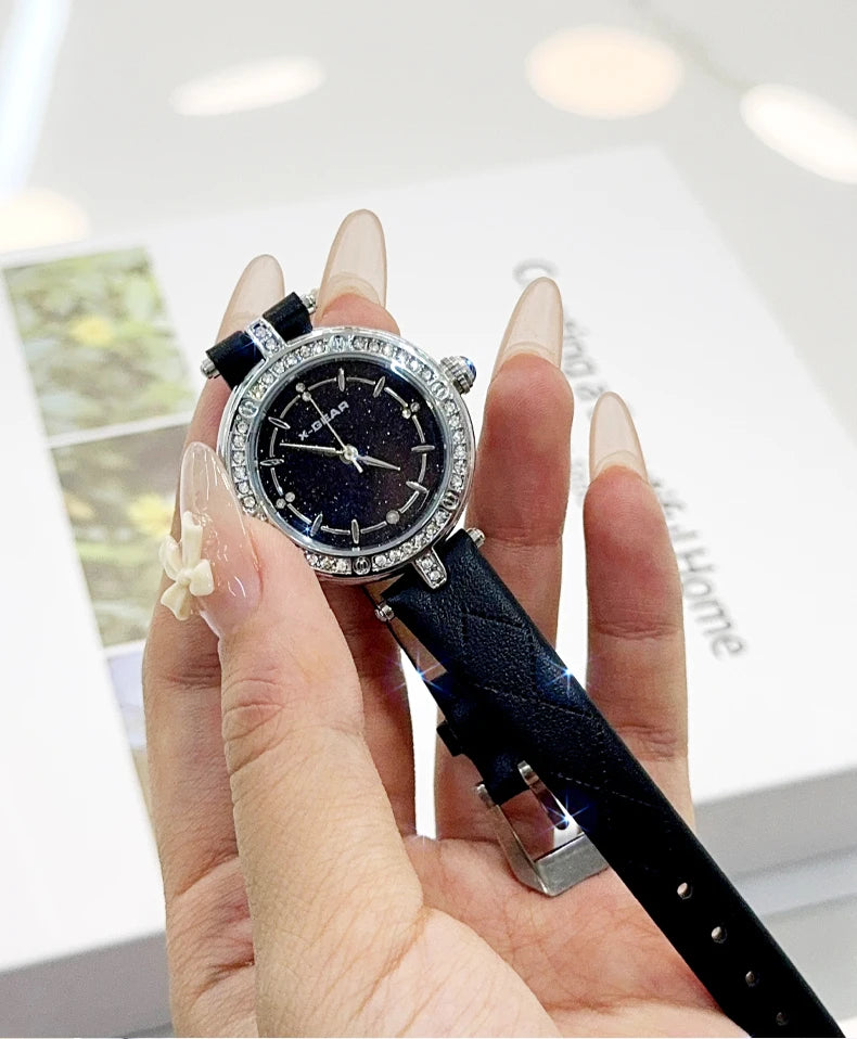 2025 Luxury Watches For Women Crystal Diamond Ladies Dress Wristwatches Casual Bracelet Waterproof Quartz Women Watch Clock