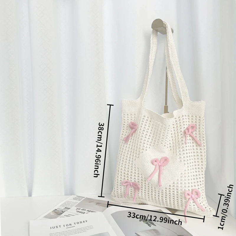 Women's woven bag  fresh and light single-shoulder crossbody bag  fashionable women's bag