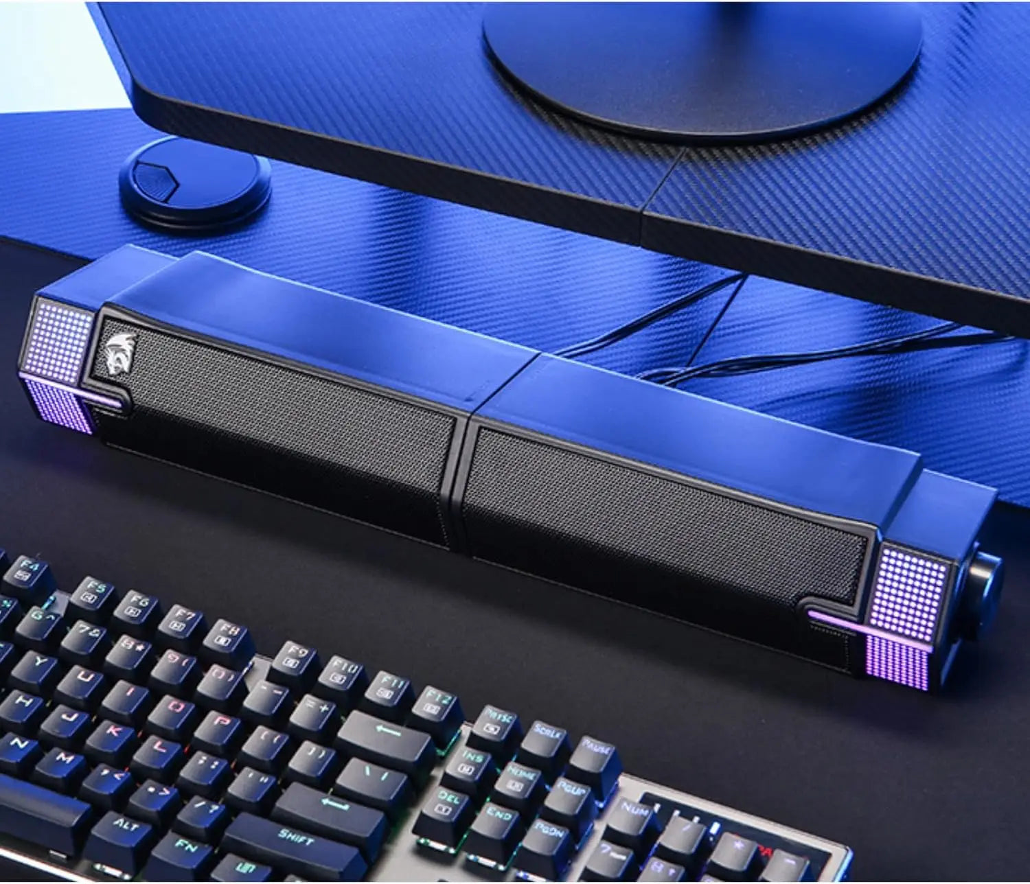 Redragon GS511 Wireless RGB Desktop Speakers, 2.0 PC Gaming Soundbar, RGB Backlight & All-in-one Control, USB Powered