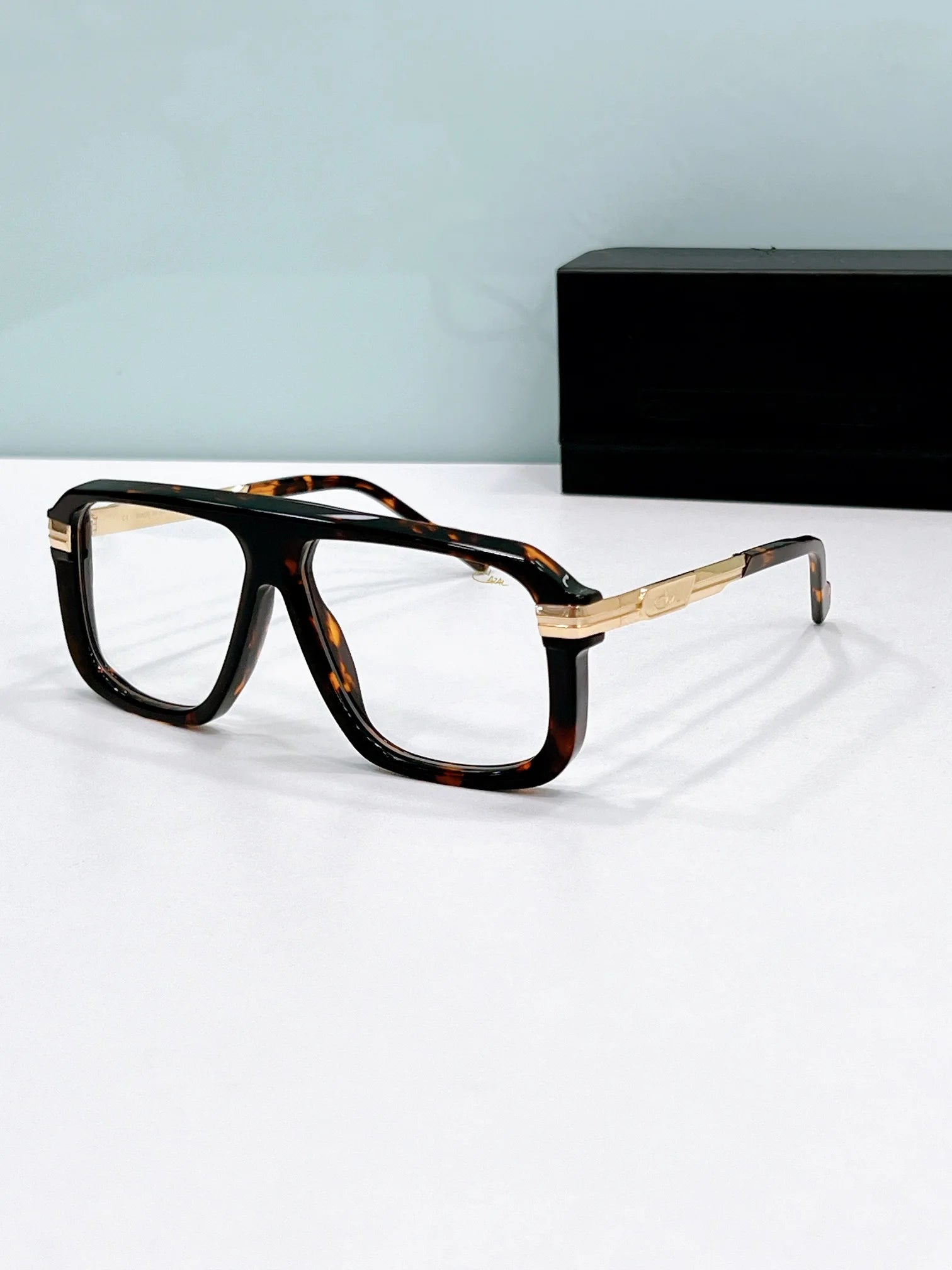 Original CCAZAL MOD8050 Luxury Retro Classic Casual UV400 Men Sunglasses Premium Alloy+Acetate Frame Square Women Couple Eyewear