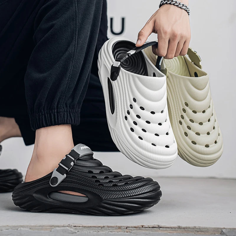 Unisex Summer Slippers Men Clogs Platform Women Beach Sandals Outdoor Casual Non-slip Footwear Men Sandals